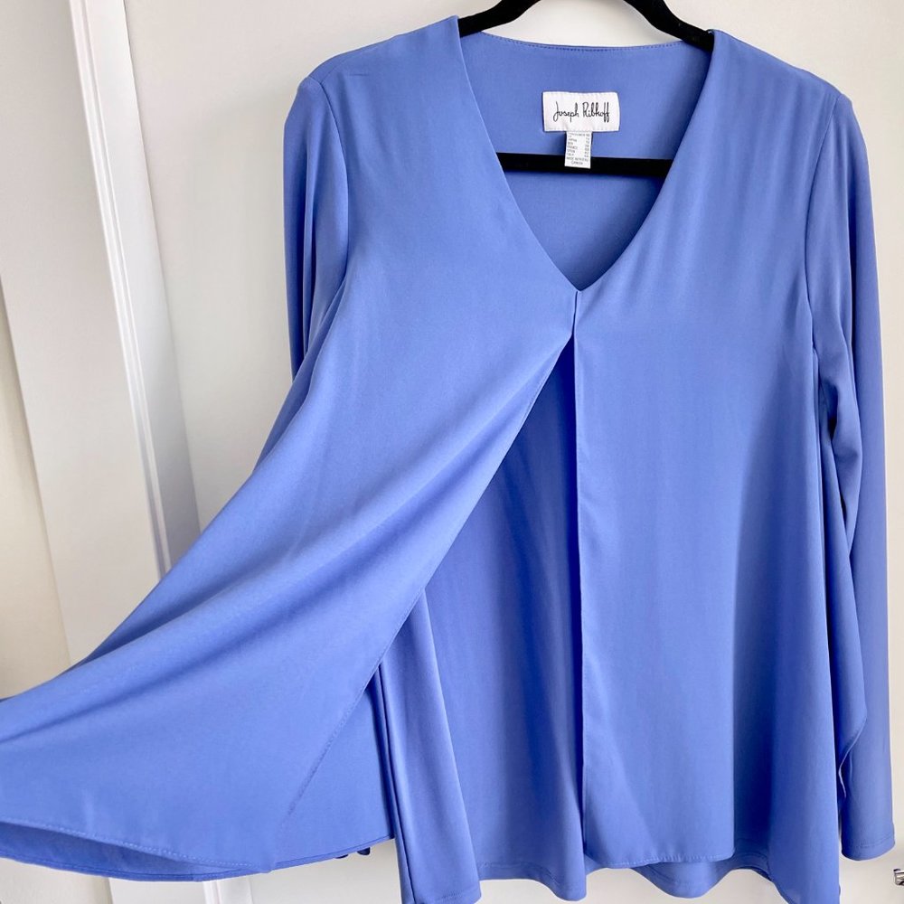 Joseph Ribkoff Periwinkle Blue V-Neck Tunic LN